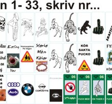 Roliga skattemärken
